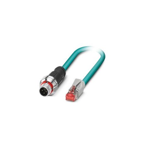PHOENIX CONTACT NBC-P12MSD/ 1,0-93E/R4AC NBC-P12MSD/ 1,0-93E/R4AC 1476023 PHOENIX CONTACT Network cable, CAT5 Ethernet (100 MBit/s), 4-pole, halogen-..