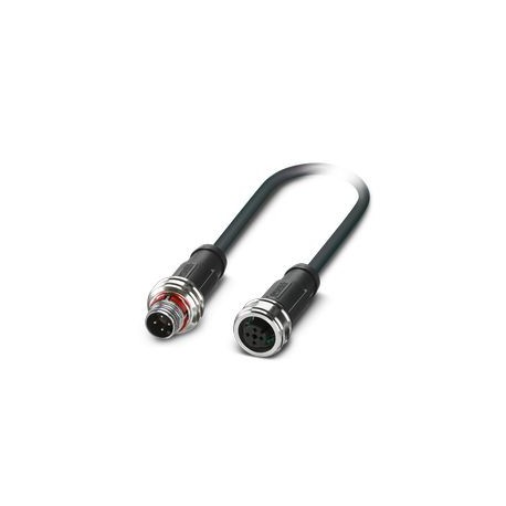 Phoenix contact SAC-4P-P12MS/ 3,0-PUR/P12FS SH Sensor/actuator cable, 4-pole, halogen-free PUR, grey..