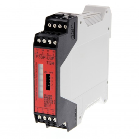 OMRON F3SP-U3P-TGR F3SP-U3P-TGR 149979 OMRON Driver Muting 2 Photocells-DIN 22.5 mm