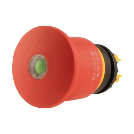 EATON - MOELLER M22-PV45P-MPI M22-PV45P-MPI 152863 Y7-152863 EATON ELECTRIC Emergency-stop/off pushbutton, D 45mm, switch position indicat..