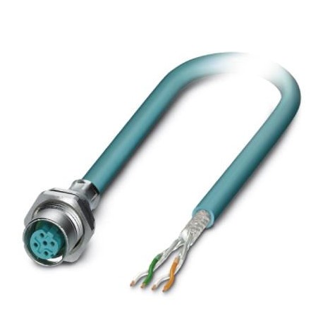 Phoenix contact SACCBP-M12FSD-4CON-M16/1,0-931 Bus system flat-type plug