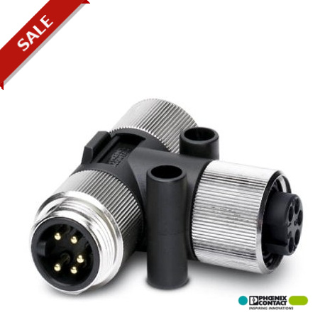 Phoenix contact SAC-5P-MINT/2XMIN VP T distributor, 5-position, Plug straight 7/8"-16UNF, on Socket ..