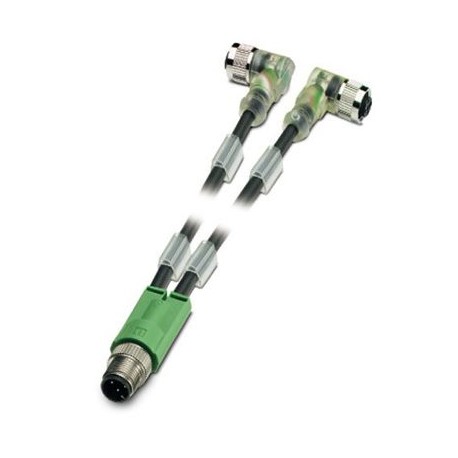 Phoenix contact SAC-3P-M12Y/2X3,0-PUR/M12FR-2L Sensor/actuator cable