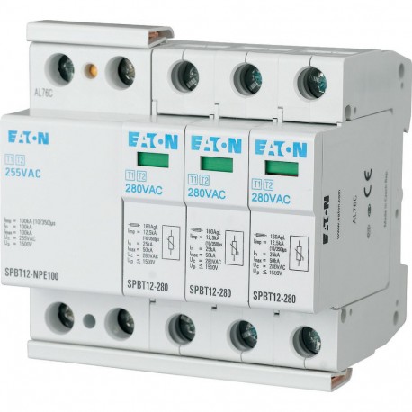 Eaton-moeller SPBT12-280-3+NPE Y7-158332 EATON ELECTRIC Lightning current and surge arresters kit, TN-S/TT kit, 3+1p