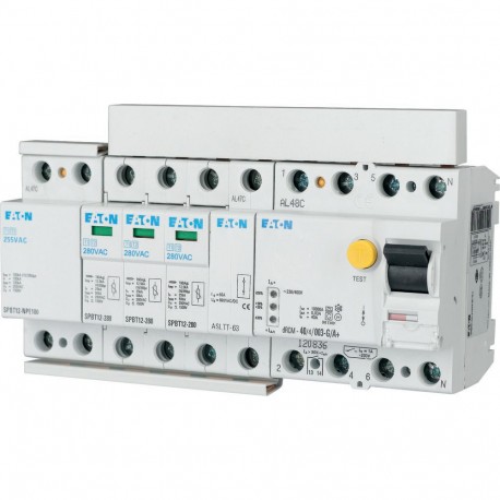 EATON - MOELLER SPBT12-280-3+NPE/BB SPBT12-280-3+NPE/BB 158333 Y7-158333 EATON ELECTRIC Lightning current and surge arresters kit, TN-S/TT kit, ..