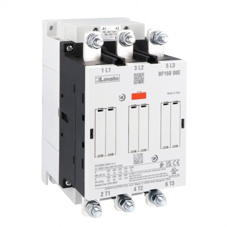 LOVATO ELECTRIC BF16000E110 BF16000E110 LOVATO 3P CONTACTOR 160A AC3 48…130VAC/DC