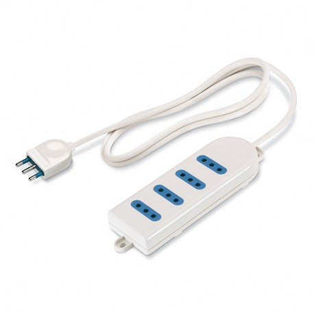 Scame 160.219/C 4-OUTLET SOCKET 2P+E 10A WITH CABLE