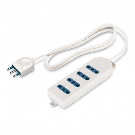 Scame 160.223/C 4-OUTLET SOCKET DUAL USE WITH CABLE