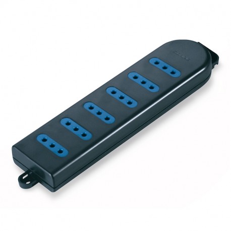 Scame 160.224/C-N 6-OUTLET SOCKET 2P+E 10A WITH CABLE