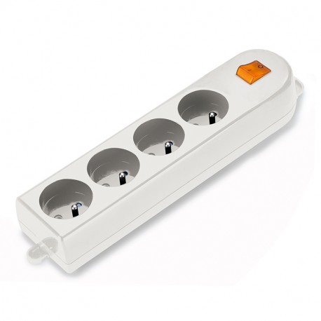 Scame 160.248/N FRENCH STAND.MULTI-OUTLET SOCK.+ LUM.SWI