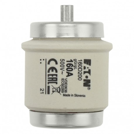 Eaton-moeller FUSE 160 DV GG 500VAC TIME DELAY EATON ELECTRIC Fuse-link, LV, 100 A, AC 400 V, D03, gL/gG, IEC, tim..