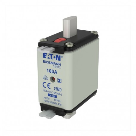 EATON - MOELLER NH FUSE 160A 400V GG/GL SIZE 00 NH FUSE 160A 400V GG/GL SIZE 00 160NHG00BI-400 EATON ELECTRIC cartridge fuse, BT 160 A, AC 400 V, NH00, gL/g..