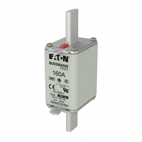 EATON - MOELLER NH FUSE 160A 690V GG SIZE 1 NH FUSE 160A 690V GG SIZE 1 160NHG1B-690 EATON ELECTRIC Fuse-link, LV, 100 A, AC 690V, NH1, gL/gG, IEC, dual..