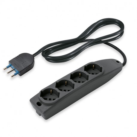 Scame 161.40501.N MULTI-OUTLET SOCKET ANTHRACITE