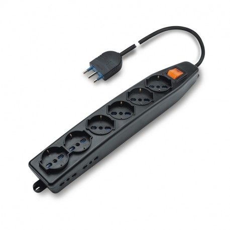 Scame 161.60511.R MULTI-OUTLET SOCKET + INT. WITH CABLE