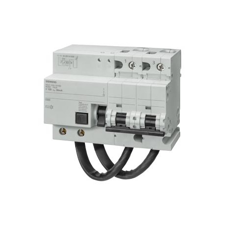 Siemens 5SU1624-7WK82 RCBO, 10 kA, 2P, type A, selective, 300 mA, C-Char, In: 125 A, Un AC: 230 V