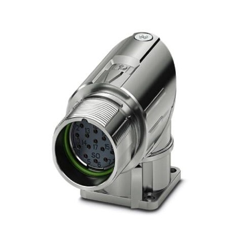 Phoenix contact M23-17S1N8AA500S Device connector for front wall, M23 PRO, angled rotatable, for sta..