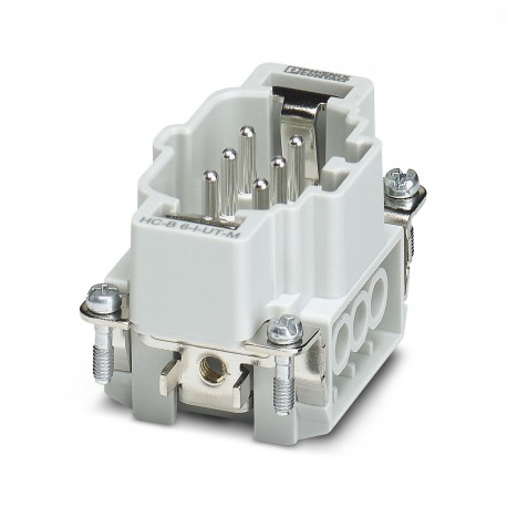 PHOENIX CONTACT HC-B 6-I-UT-M HC-B 6-I-UT-M 1648115 PHOENIX CONTACT HEAVYCON male insert, B6 series, 6-pos., screw connection