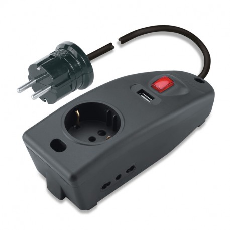 Scame 165.20431.N USB MULTI-OUTLET SOCKET USB CHARGER 1,2A
