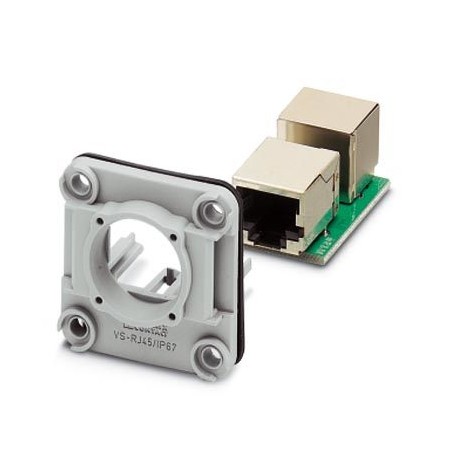 Phoenix contact VS-08-A-RJ/MOD-F-IP67-SET-BU Ethernet panel mounting frames