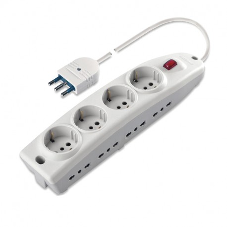 Scame 165.40411.R MULTI-OUTLET SOCKET