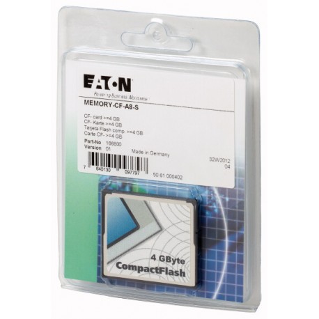 Eaton-moeller MEMORY-CF-A8-S EATON ELECTRIC Compact flash memory card (XP-700