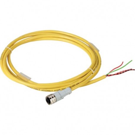 EATON - MOELLER CSAS4F4CY2202 CSAS4F4CY2202 166982 EATON ELECTRIC Connection Cable 4 pole AC Connector M12 female Straight/open L 2m