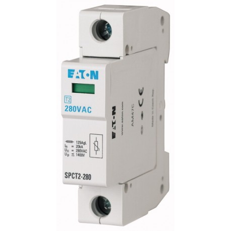 Eaton-moeller SPCT2-175/1 EATON ELECTRIC Plug-in surge arresters, 1p, 175VAC, 20 kA