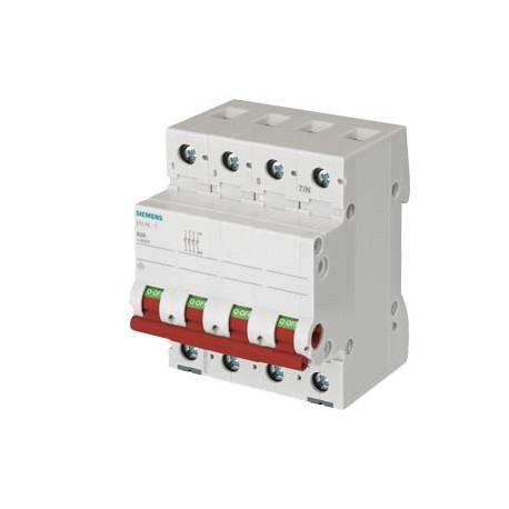 Siemens 5TL1691-1 off switch 100A 3-pole+N, with red handle