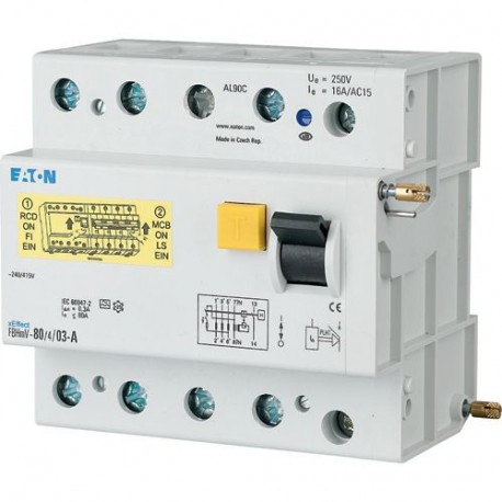 Eaton-moeller FBHMV-125/4/1-S/A Y7-170176 EATON ELECTRIC Residual-current circuit breaker trip block for AZ, 125A, ..