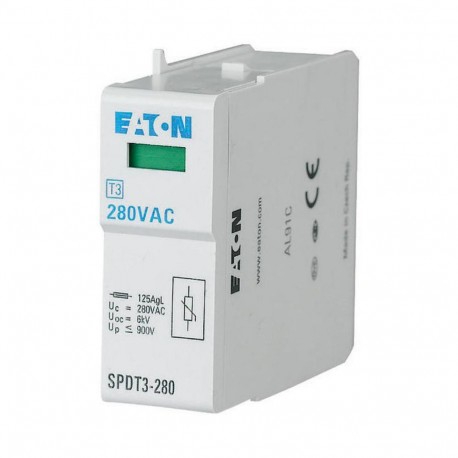 EATON - MOELLER SPDT3-280 SPDT3-280 170484 Y7-170484 EATON ELECTRIC Surge arrester plug-in unit, 280VAC, 1p