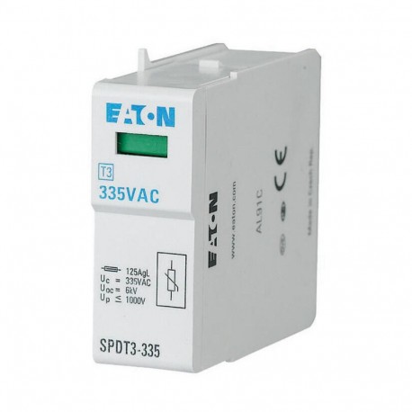 EATON - MOELLER SPDT3-335 SPDT3-335 170486 Y7-170486 EATON ELECTRIC Surge arrester plug-in unit, 335VAC, 1p