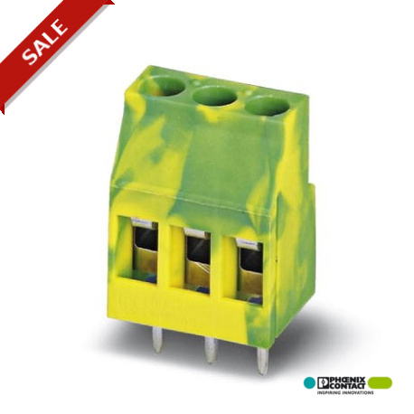 PHOENIX CONTACT MKDS 3/ 2-B-5,08 GNYE MKDS 3/ 2-B-5,08 GNYE 1706471 PHOENIX CONTACT PCB terminal block, Nominal current: 24 A, Nom. voltage: 400 V..