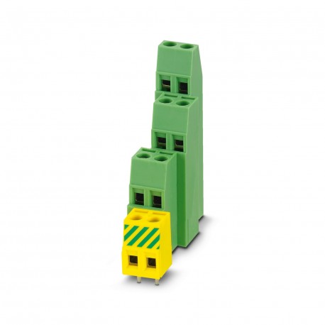 PHOENIX CONTACT MK4DS 1,5/ 3-5,08-A GNYE MK4DS 1,5/ 3-5,08-A GNYE 1707140 PHOENIX CONTACT PCB terminal block, Nominal current: 15 A, Nom. voltage: 40..