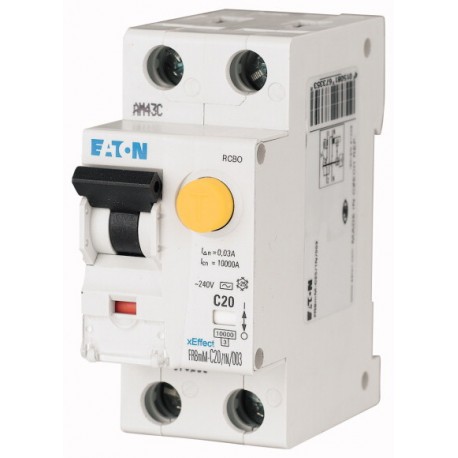 Eaton-moeller FRBMM-D6/1N/001-A Y7-170916 EATON ELECTRIC RCD/MCB combination switch, 6A, 10mA, miniature circuit-br..