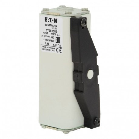 Eaton-moeller FUSE 125A 750V 1*BKN/130 GDC EATON ELECTRIC Fuse-link, high speed, 800 A, AC 2000 V, size 3, 99 x 1..