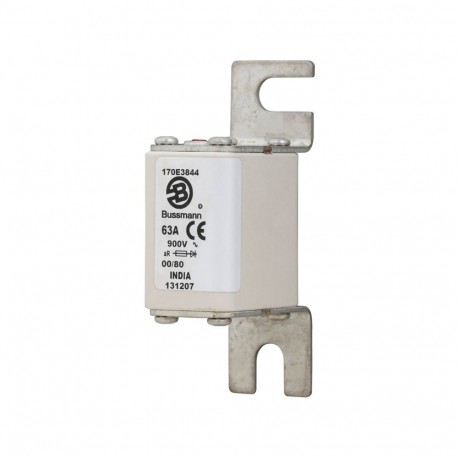 Eaton-moeller FUSE 63A 900V 00/80 AR EATON ELECTRIC Fuse-link, high speed, 63 A, DC 900 V, DIN 00, aR, DIN, IEC, ..
