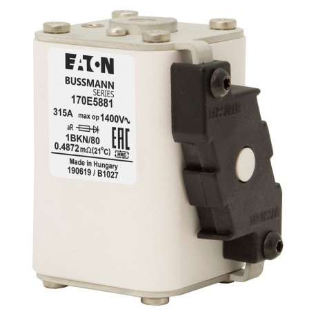 Eaton-moeller FUSE 315A 1400V 1BKN/80 AR EATON ELECTRIC Fuse-link, high speed, 315 A, AC 1400 V, size 1, aR, IEC,..