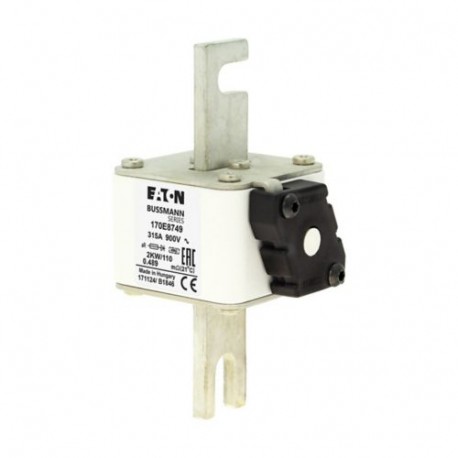 Eaton-moeller FUSE 315A 900V 2KW/110 AR EATON ELECTRIC Fuse-link, high speed, 315 A, AC 900 V, DIN 2, aR, DIN, wi..
