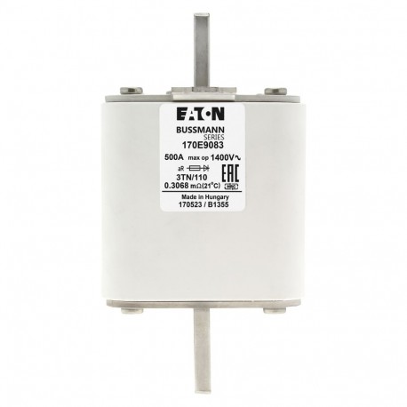Eaton-moeller High Speed -  Square Body High Speed Square Body 170E9056 EATON ELECTRIC Fuse-link, high speed, 630 A, AC 3000 V, size 3, aR, IEC, wit..