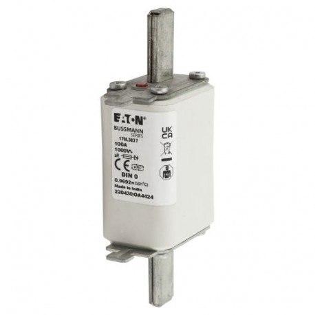 Eaton-moeller FUSE 100A 1000V DIN 0 AR EATON ELECTRIC Fuse-link, high speed, 100 A, AC 1000 V, DIN 0, 35 x 60 x 1..