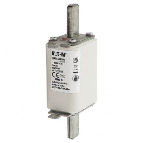 Eaton-moeller 160A 1000V DIN 0 AR EATON ELECTRIC Fuse-link, high speed, 160 A, AC 1000 V, DIN 0, 35 x 60 x 125 mm..