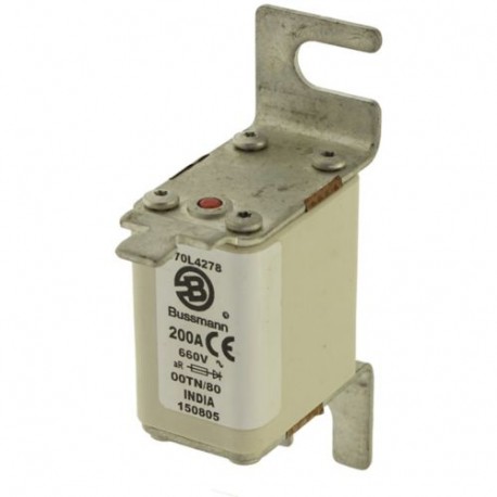 Eaton-moeller FUSE 200A 660V 00TN/80 AR EATON ELECTRIC Fuse-link, high speed, 200 A, AC 660 V, Size 00, 30 x 67 x..
