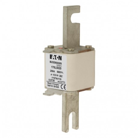 Eaton-moeller FUSE 250A 660V 1*STN/110 AR EATON ELECTRIC Fuse-link, high speed, 250 A, AC 660 V, compact size 1, ..