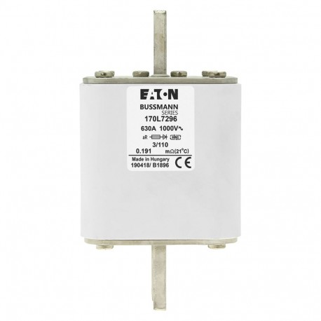 Eaton-moeller High Speed -  Square Body High Speed Square Body 170L7292 EATON ELECTRIC Fuse-link, high speed, 630 A, AC 1000 V, Size 3, 76 x 90 x 14..