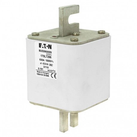 Eaton-moeller FUSE 630A 1000V 3/110 AR EATON ELECTRIC Fuse-link, high speed, 630 A, AC 1000 V, Size 3, 76 x 90 x ..