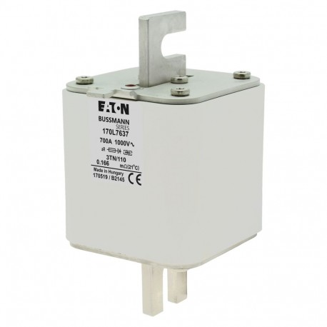 Eaton-moeller FUSE 700A 1000V 3TN/110 AR EATON ELECTRIC Fuse-link, high speed, 700 A, AC 1000 V, Size 3, 76 x 90 ..