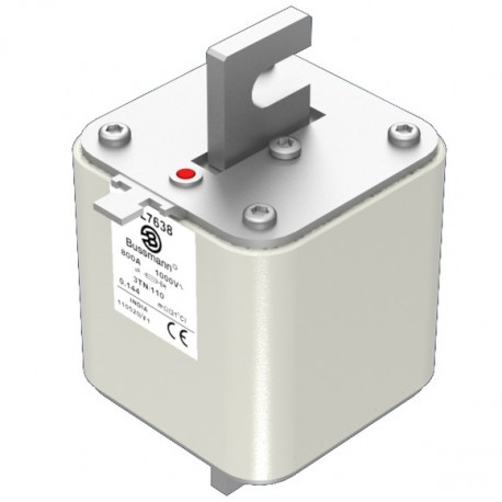 Eaton-moeller High Speed -  Square Body High Speed Square Body 170L7638 EATON ELECTRIC Fuse-link, high speed, 800 A, AC 1000 V, Size 3, 76 x 90 x 14..