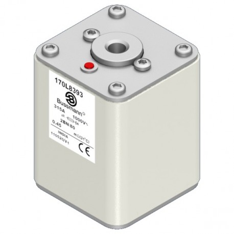 Eaton-moeller High Speed -  Square Body High Speed Square Body 170L8393 EATON ELECTRIC Fuse-link, high speed, 315 A, AC 1000 V, Size 2, 61 x 61 x 80..