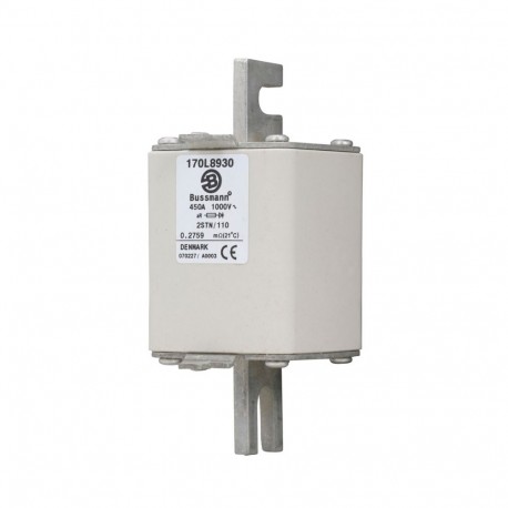 Eaton-moeller FUSE 450A 1000V 2STN/110 AR EATON ELECTRIC Fuse-link, high speed, 450 A, AC 1000 V, Size 2, 61 x 75..